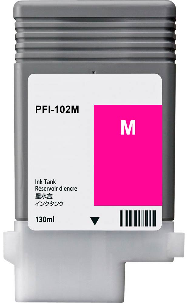 Tinteiro Compatível CANON PFI102 (0897B001) - Magenta