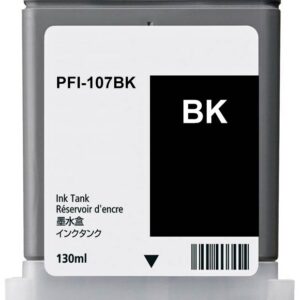 Tinteiro Compatível Canon PFI107 (PFI-107BK/6705B001) - Preto
