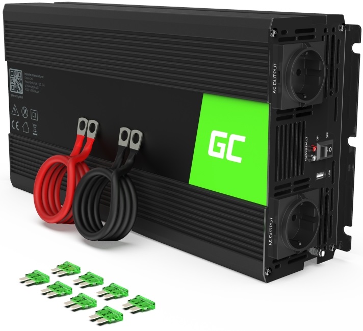 Conversor 12V - 220V 1500W c/ USB - GREEN CELL