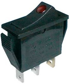 Interruptor Luminoso ON-OFF 250V/15A - LED Vermelho