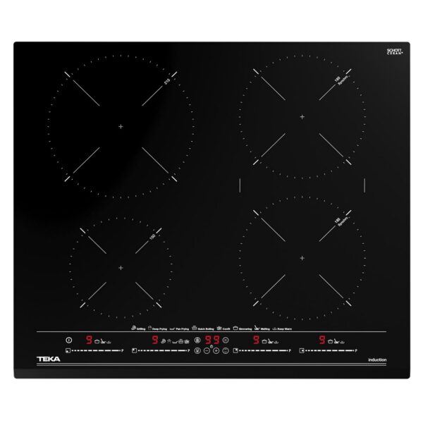 Placa de Indução p/ Balcão 60cm 4 Zonas IZC 64630 BK MST (Preto) - TEKA