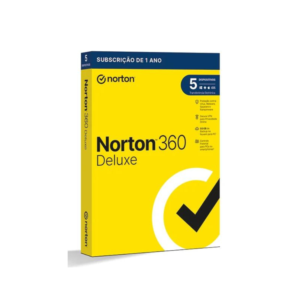 Norton 360 Deluxe 50GB (1 User / 5 Device / 1 Ano)