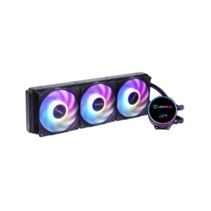Dissipador Liquido Unykach Aquastorm NEO 360 3 Ventiladores de 120mm RGB Visualização Temperatura CPU – Tubo de 38mm