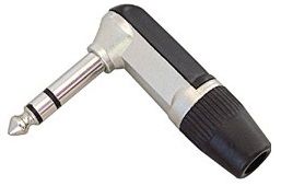 Ficha Jack 6,3mm Macho Stereo 90? (t/ NEUTRIK)