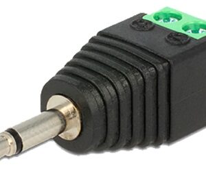 Ficha Jack 3,5mm Macho Mono c/ 2 Terminais Parafuso