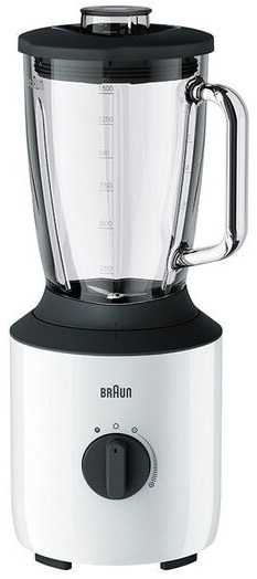 Liquidificador 1,5L 800W PowerBlend 3 (Preto/Branco) - BRAUN