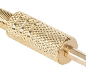 Ficha Jack Met?lica 3,5mm Mono Dourada