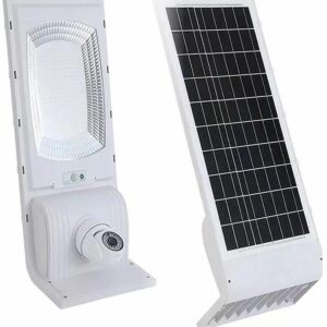 Projector LED SMD (Ilumina??o Exterior de Rua) 100W 6000K c/ C?mara Vigil?ncia Wi-Fi + Painel Solar