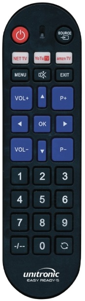 Comando Universal EASY READY 5 p/ TVs LCD SAMSUNG, LG, SONY, PHILIPS e PANASONIC - Jolly Line