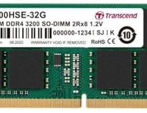 Memória RAM 32GB JM DDR4 3200MHZ SO-DIMM 2RX8 2GX8 - TRANSCEND
