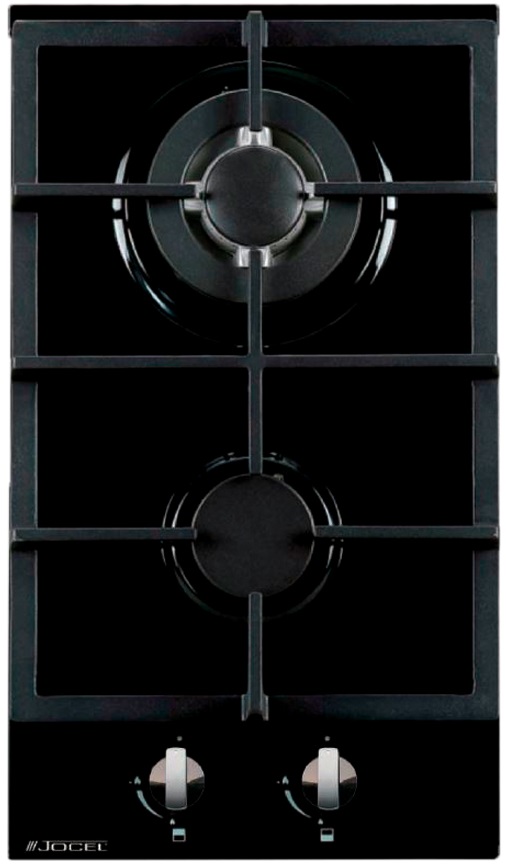 Placa 2 Bocas a Gás 300x520mm (Preto) - JOCEL