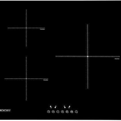 Placa de Indução 3 Zonas 6000W (Preto) - JOCEL