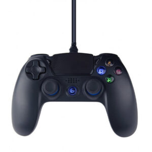 Gamepad c/ Fios JPD-PS4U-01 p/ PS4 e PC (Preto) - GEMBIRD
