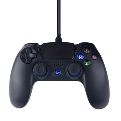 Gamepad c/ Fios JPD-PS4U-01 p/ PS4 e PC (Preto) - GEMBIRD