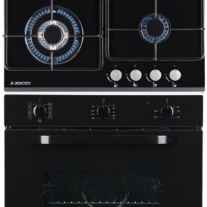 Pack Forno Elétrico 70L + Placa a Gás 4 Zonas (Preto) - JOCEL