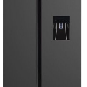 Frigor?fico Americano No Frost 500L (Inox Preto) - JOCEL