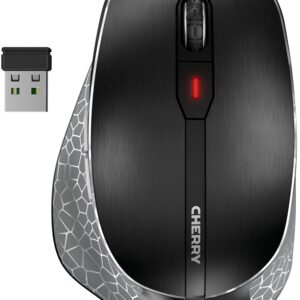 Rato Ótico MW 8C ERGO RF Wireless + Bluetooth 3000DPI (Preto/Cinzento) - CHERRY