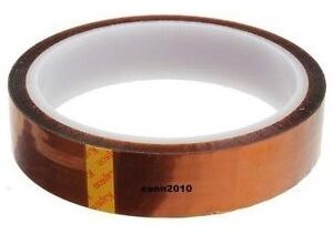 Fita Kapton em Poliamida p/ Altas Temperaturas 25mm (33 mts) - Dourada