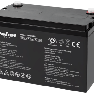 Bateria de Gel 12V 100Ah (333 x 173 x 222 mm) - REBEL