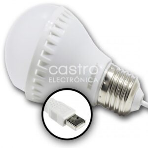 Lampada LED USB 5W Branco 3000K 460Lm - ESPERANZA