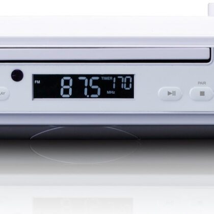 Rádio de Cozinha KCR 150 c/ CD/Bluetooth (Branco) - LENCO