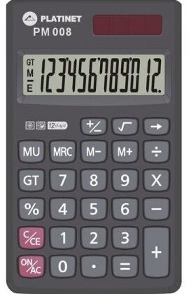 Calculadora de Bolso (POCKET) 12 Digitos c/ Painel Solar - PLATINET