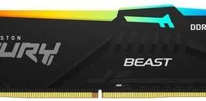 Memória RAM DIMM Fury Beast RGB 16GB (1x16GB) DDR5-6000MHz (AMD Expo/Intel XMP) CL30 - KINGSTON
