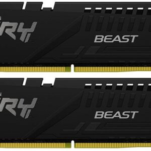 Memória RAM DIMM Fury Beast 32GB (2x16GB) DDR5-6000MHz (AMD Expo/Intel XMP) CL30 - KINGSTON