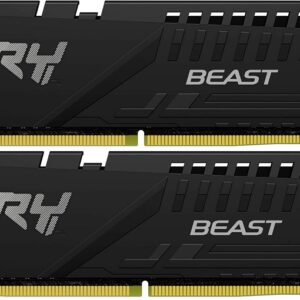 Memória RAM DIMM Fury Beast 16GB (2x8GB) DDR5-6000MHz (AMD Expo/Intel XMP) CL36 - KINGSTON