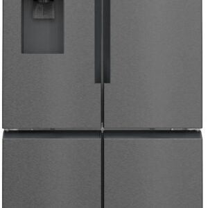 Frigor?fico Americano iQ500 KF96DAXEA French Style 574L No Frost (Preto/A?o Inoxid?vel) - SIEMENS