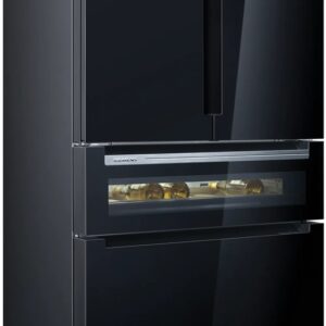 Frigor?fico Americano KF96RSBEA Porta Francesa 572L No Frost (Preto) - SIEMENS