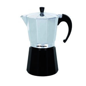 Cafeteira de Alum?nio (3 Ch?venas) Prateado/Preto - ORBEGOZO