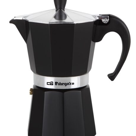 Cafeteira de Alumínio (12 Chávenas) Preto - ORBEGOZO