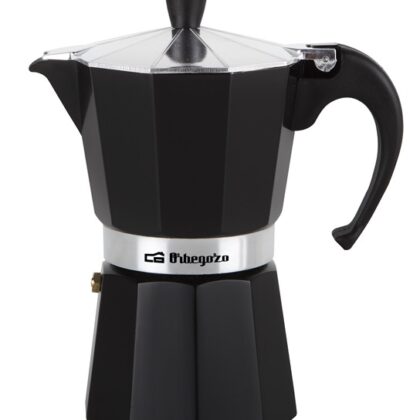 Cafeteira de Alumínio (6 Chávenas) Preto - ORBEGOZO
