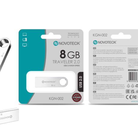 Pen Drive Novoteck 8GB USB 2.0 Traveler – KGN-002