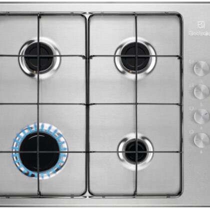 Placa a Gás Série 300 Slim KGS6404SX 4 Zonas (Inox) - ELECTROLUX