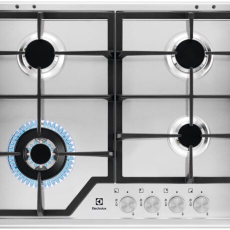 Placa a Gás Série 600 Slim KGS6436SX 4 Zonas (Inox) - ELECTROLUX