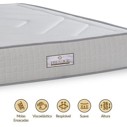 Colchão Viscoelástico King Pocket (190 x 140cm) - PRESTIGE