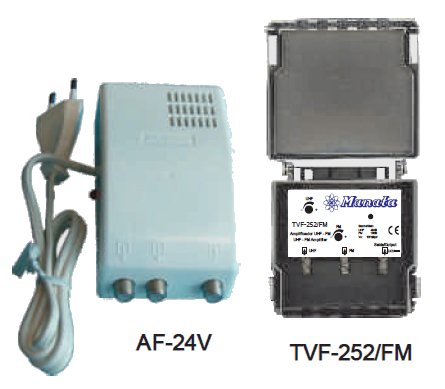 Kit Amplificador TVF-252/FM + Alimentador AF-24V - MANATA