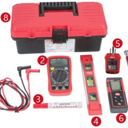 Kit Ferramentas Económico Inspeção Doméstica (8 pcs) - UNI-T