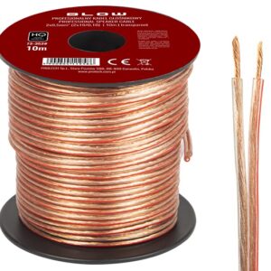 Bobine Cabo Coluna Transparente 2x 0,5mm (10 mts) - BLOW