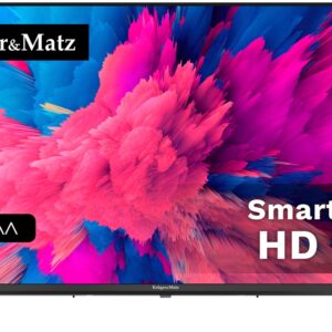 Smart TV D-LED 32 Full HD c/ Sintonizador DVB-T2/S2 H.265 HEVC - Kruger&Matz