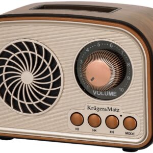Rádio Portátil AM/FM Analógico 5W BLUETOOTH/AUX/microSD - Kruger&Matz