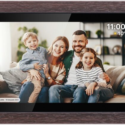 Moldura Digital 10.1 Frameo WiFi (Madeira) - Kruger&Matz