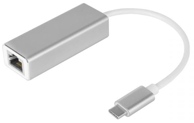 Placa de Rede Externa USB-C 3.0 Macho - RJ45 Fêmea Gigabit 10/100/1000 - Kruger&Matz
