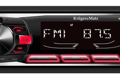 Auto Rádio 4x 25W com Bluetooth/USB/SD/AUX - Kruger&Matz