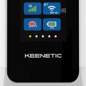 Router Portátil Roamer 5G Wi-Fi 6 AX600 (Preto/Cinzento) - KEENETIC