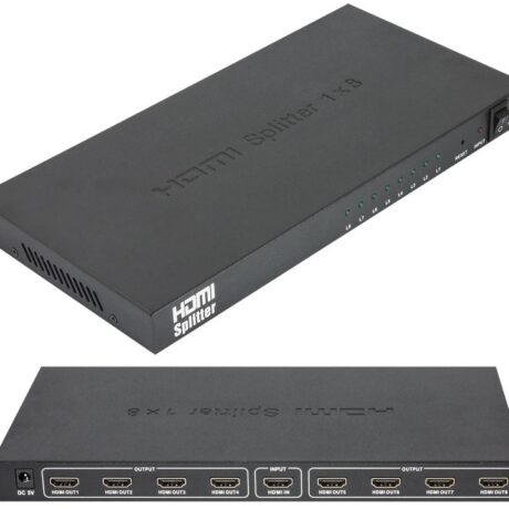 Distribuidor de Sinal HDMI Amplificado (1 Entrada / 8 Saidas)