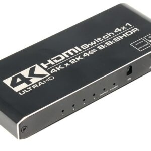 Distribuidor de Sinal HDMI 4 Entradas - 1 Saida c/ Comando