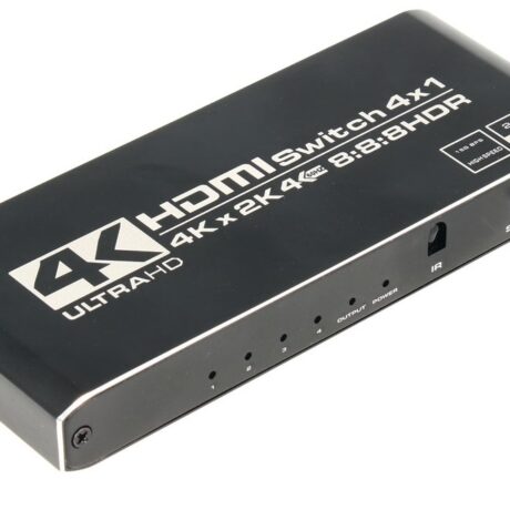 Distribuidor de Sinal HDMI 4 Entradas - 1 Saida c/ Comando
